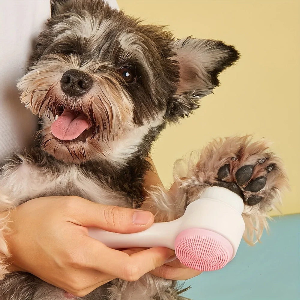 Manual Pet Paw Cleaner & Massage Brush